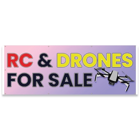 Signmission RC & Drones For Sale Banner Concession Stand Food Truck Single Sided B-96-30142